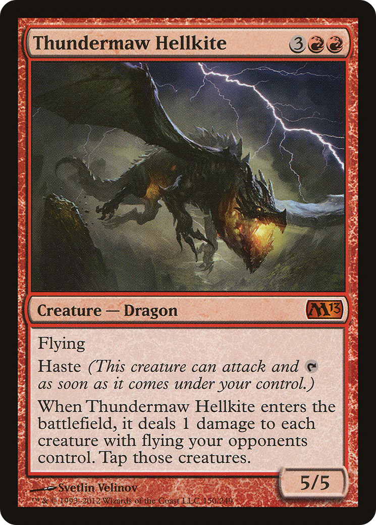 Thundermaw Hellkite (150) Foil - Magic 2013