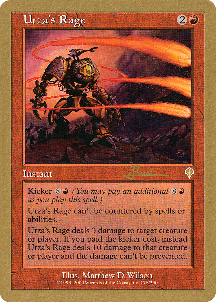 Urza's Rage - 2001 Antoine Ruel (INV) (Retro) - World Championship Decks 2001