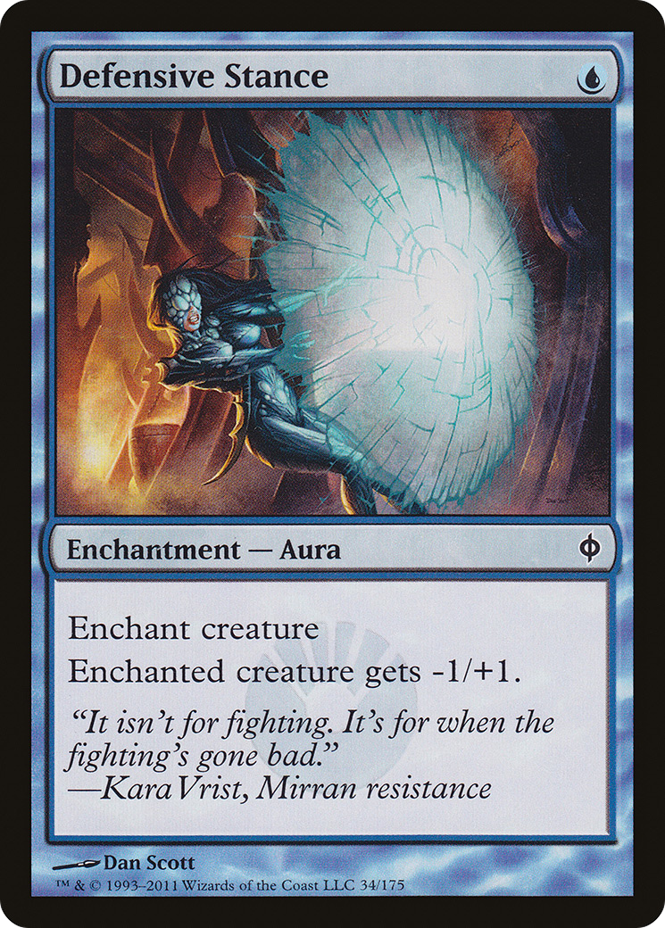 Defensive Stance (034) Foil - New Phyrexia