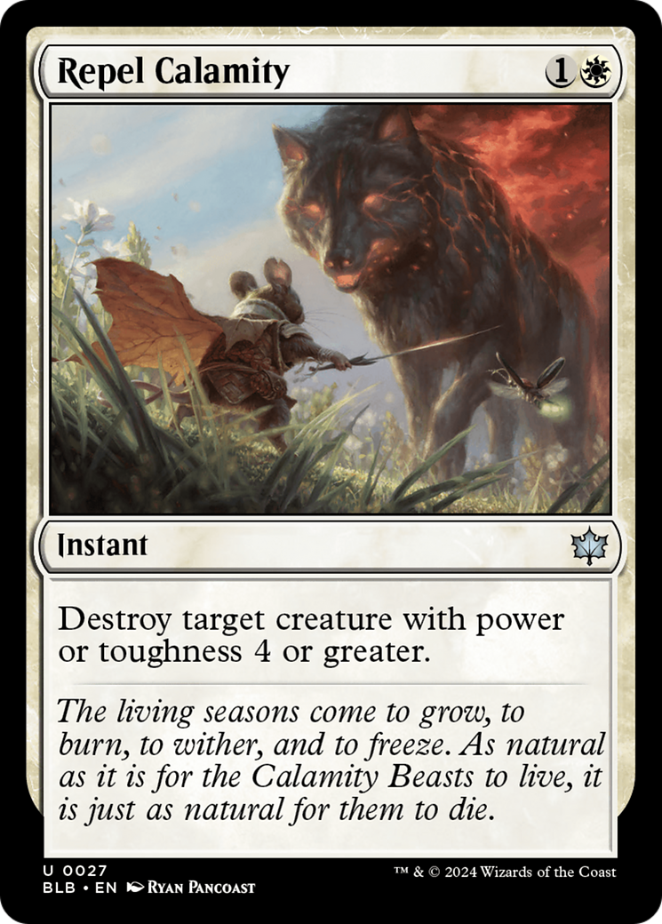 Repel Calamity (027) Foil - Bloomburrow