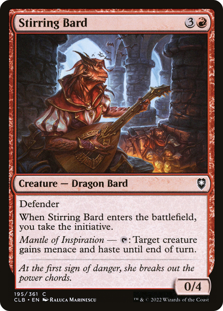 Stirring Bard (195) Foil - Commander Legends: Battle for Baldur's Gate