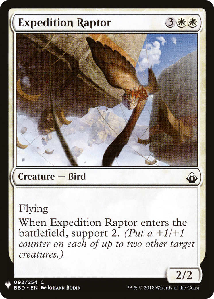 Expedition Raptor (BBD-92) - The List