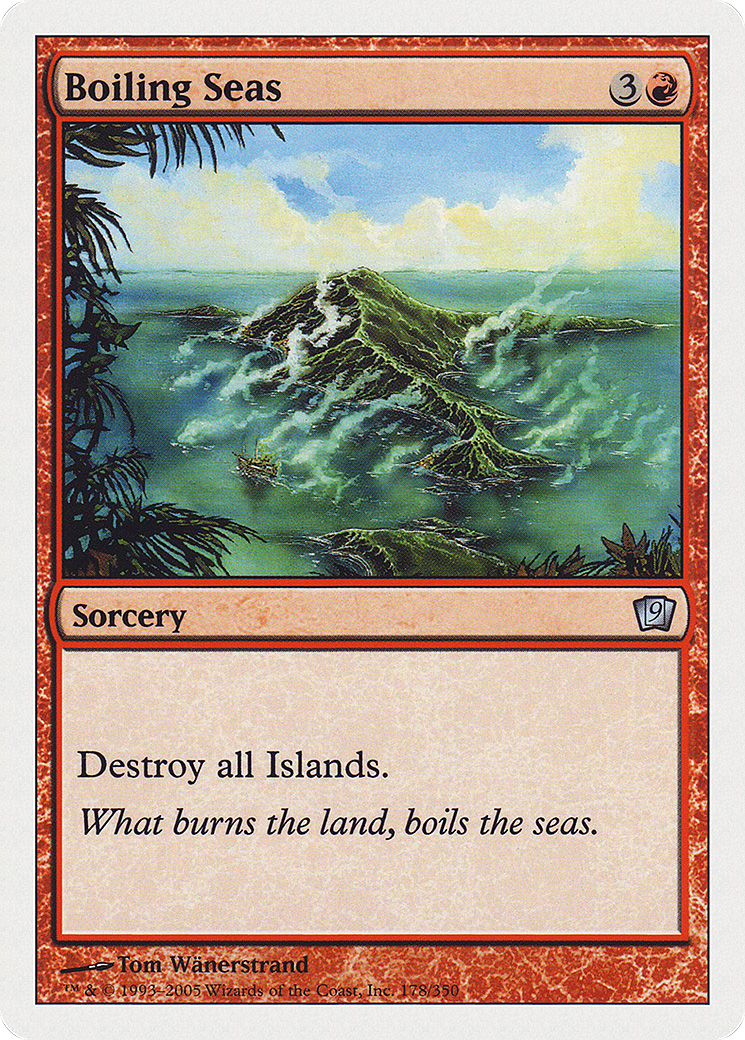 Boiling Seas (178) Foil - Ninth Edition
