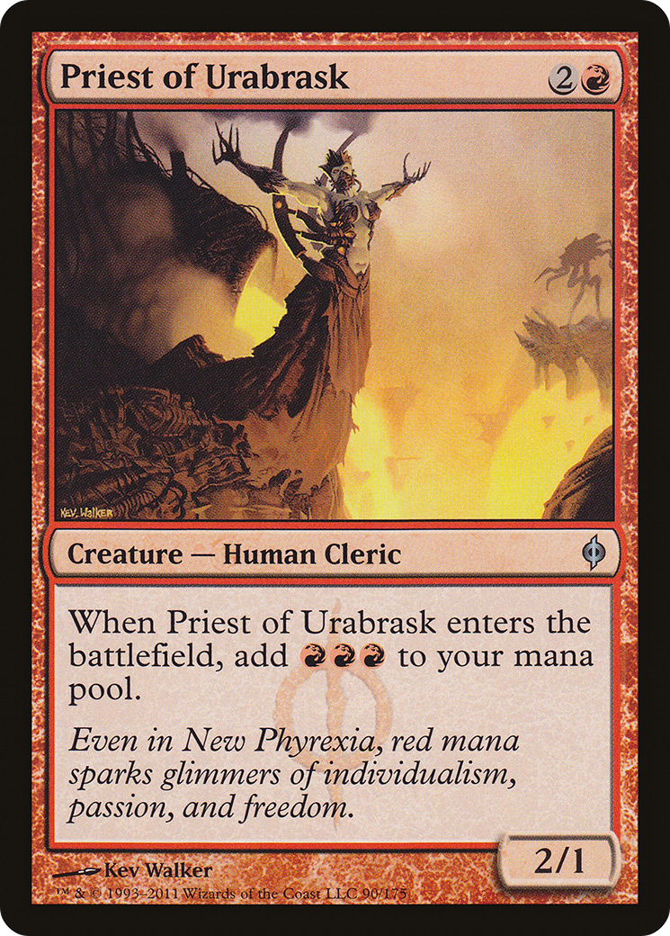 Priest of Urabrask (090) - New Phyrexia
