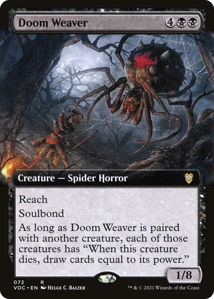Doom Weaver (Extended Art) (072) - Crimson Vow Commander