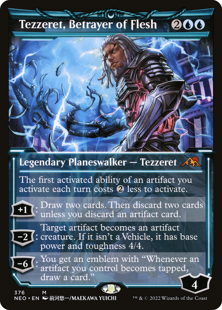 Tezzeret, Betrayer of Flesh (Showcase) (376) - Kamigawa: Neon Dynasty
