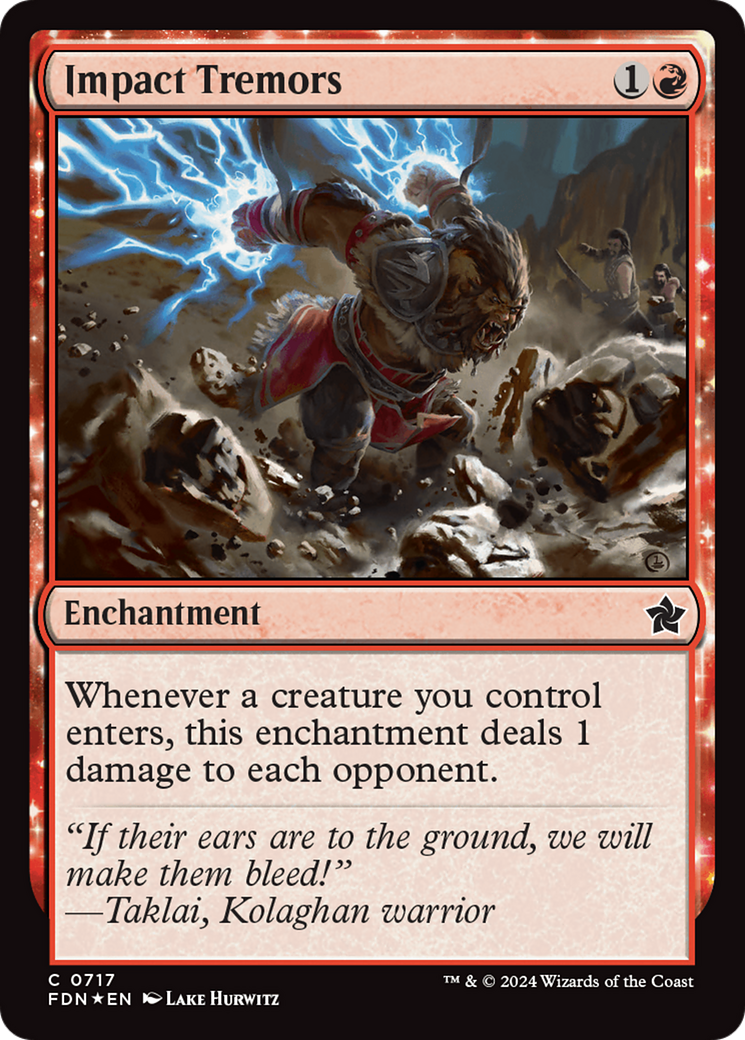 Impact Tremors (717) Foil - Foundations