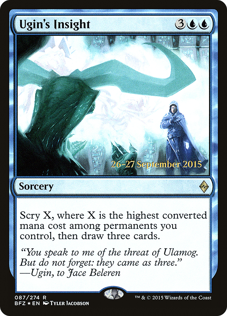 Ugin's Insight (087) Foil - Battle for Zendikar Promos