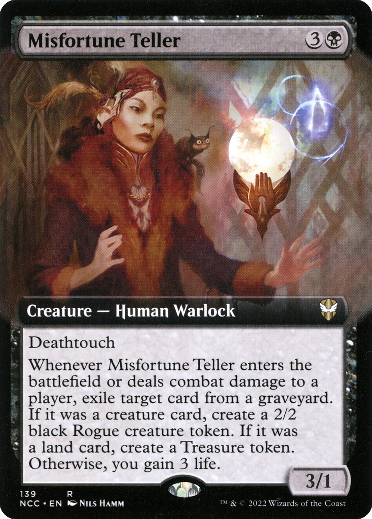 Misfortune Teller (Extended Art) (139) - New Capenna Commander