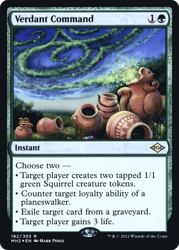 Verdant Command (182s) Foil - Modern Horizons 2 Promos