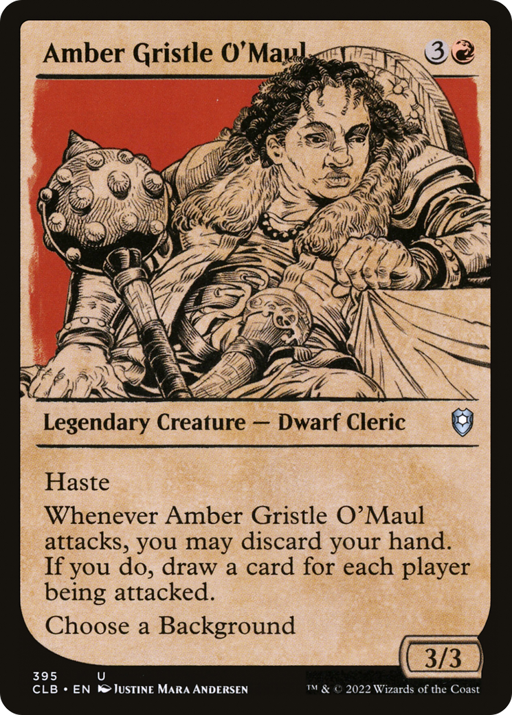 Amber Gristle O'Maul (Showcase) (395) - Commander Legends: Battle for Baldur's Gate