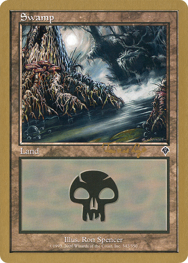Swamp (342) - 2001 Tom van de Logt (INV) (Retro) - World Championship Decks 2001