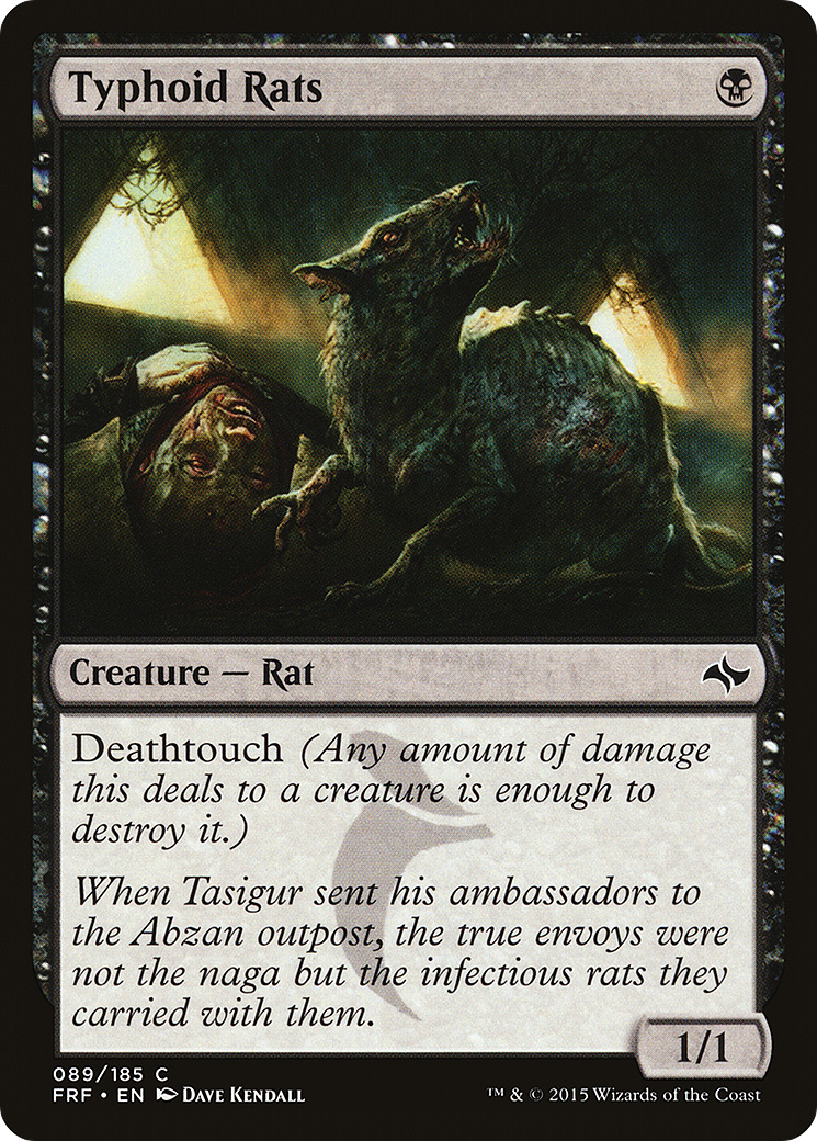 Typhoid Rats (089) Foil - Fate Reforged
