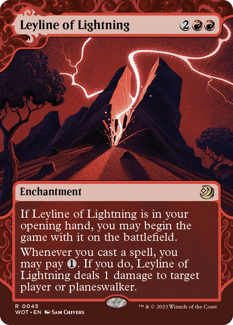 Leyline of Lightning (Showcase) (045) Foil - Wilds of Eldraine: Enchanting Tales