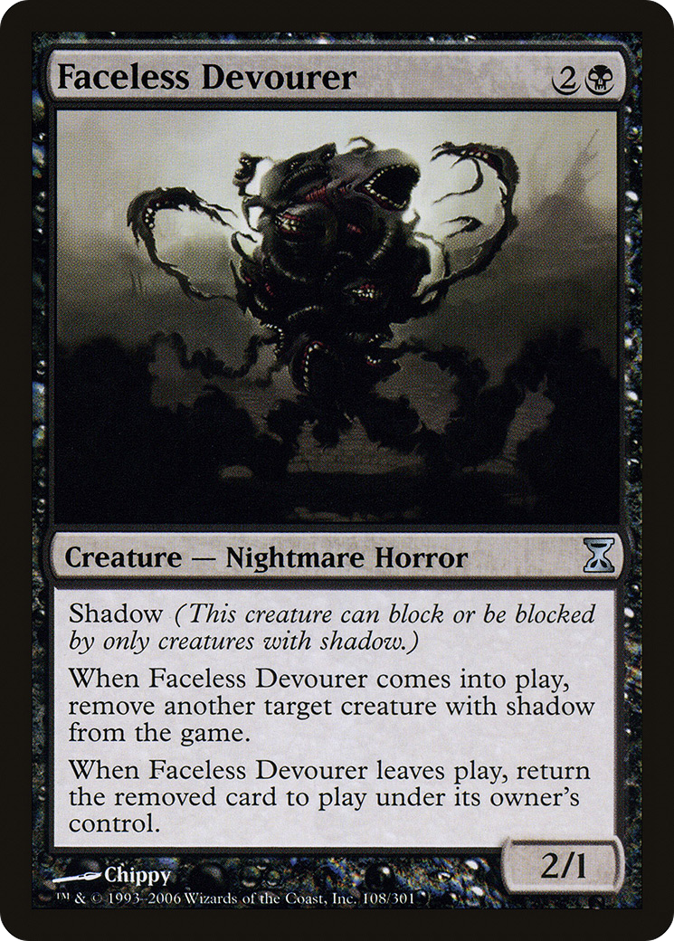 Faceless Devourer (108) Foil - Time Spiral