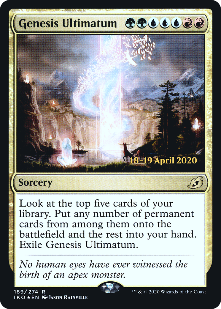 Genesis Ultimatum (189s) Foil - Ikoria: Lair of Behemoths Promos