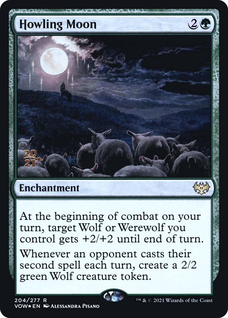 Howling Moon (204s) Foil - Innistrad: Crimson Vow Promos