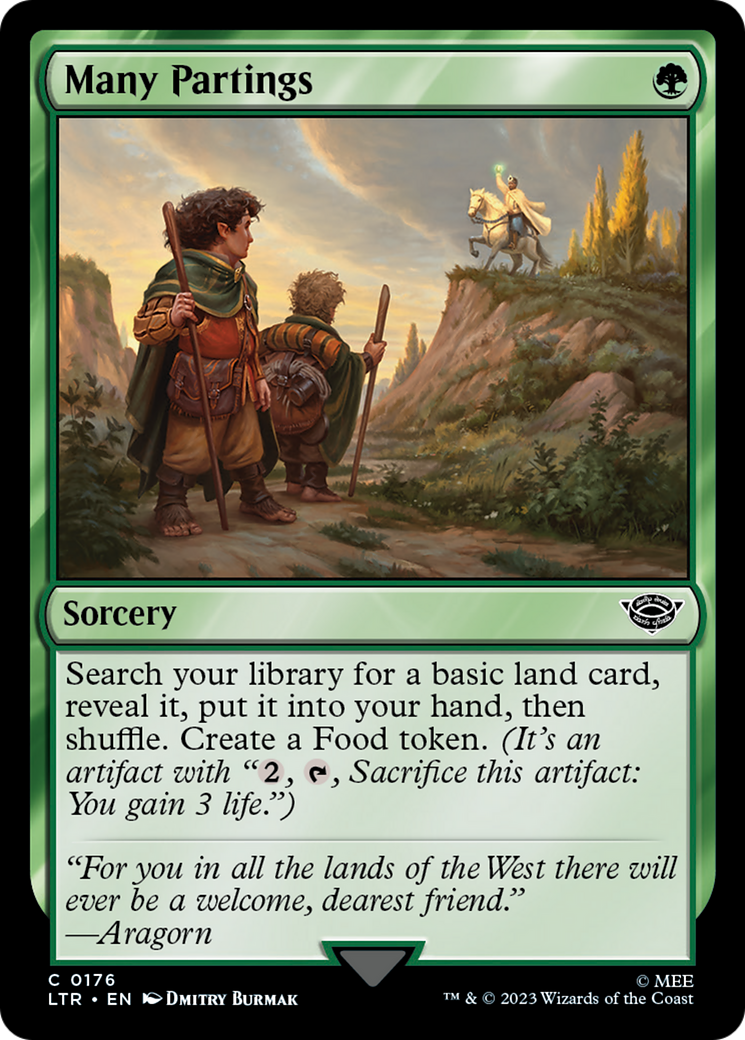 Many Partings (176) Foil - The Lord of the Rings: Tales of Middle-earth
