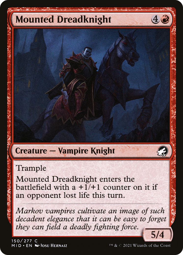 Mounted Dreadknight (150) - Innistrad: Midnight Hunt