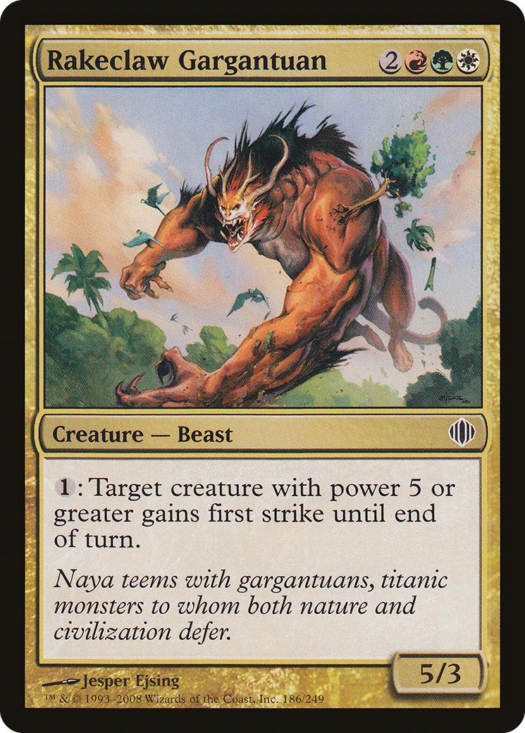 Rakeclaw Gargantuan (186) - Shards of Alara Foil