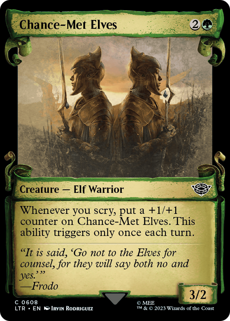 Chance-Met Elves (Showcase) (608) Foil - The Lord of the Rings: Tales of Middle-earth