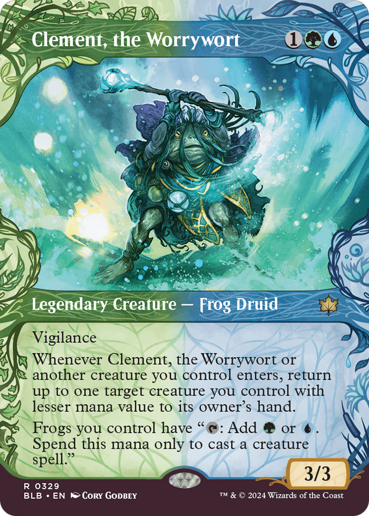 Clement, the Worrywort (Showcase) (329) Foil - Bloomburrow