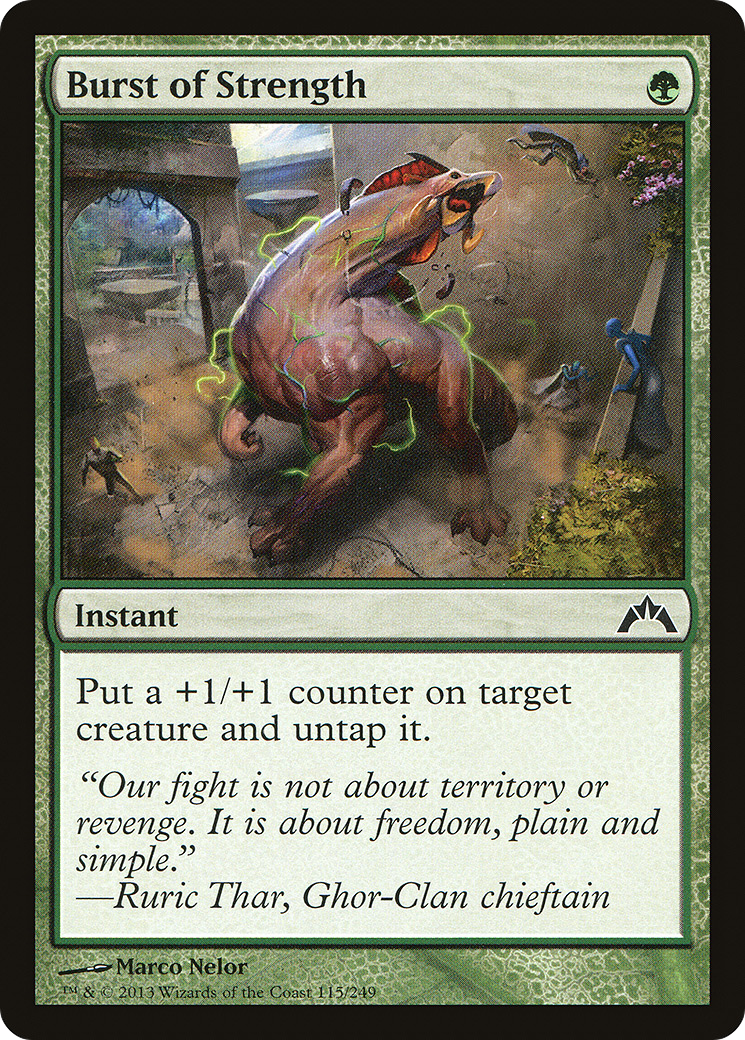 Burst of Strength (115) Foil - Gatecrash