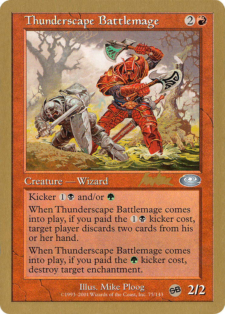 Thunderscape Battlemage - 2002 Brian Kibler (PLS) (SB) (Retro) - World Championship Decks 2002