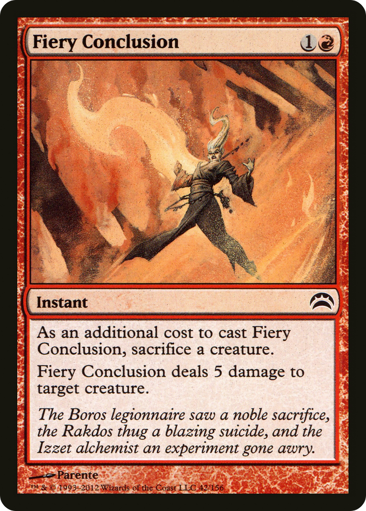 Fiery Conclusion (042) Foil - Planechase 2012