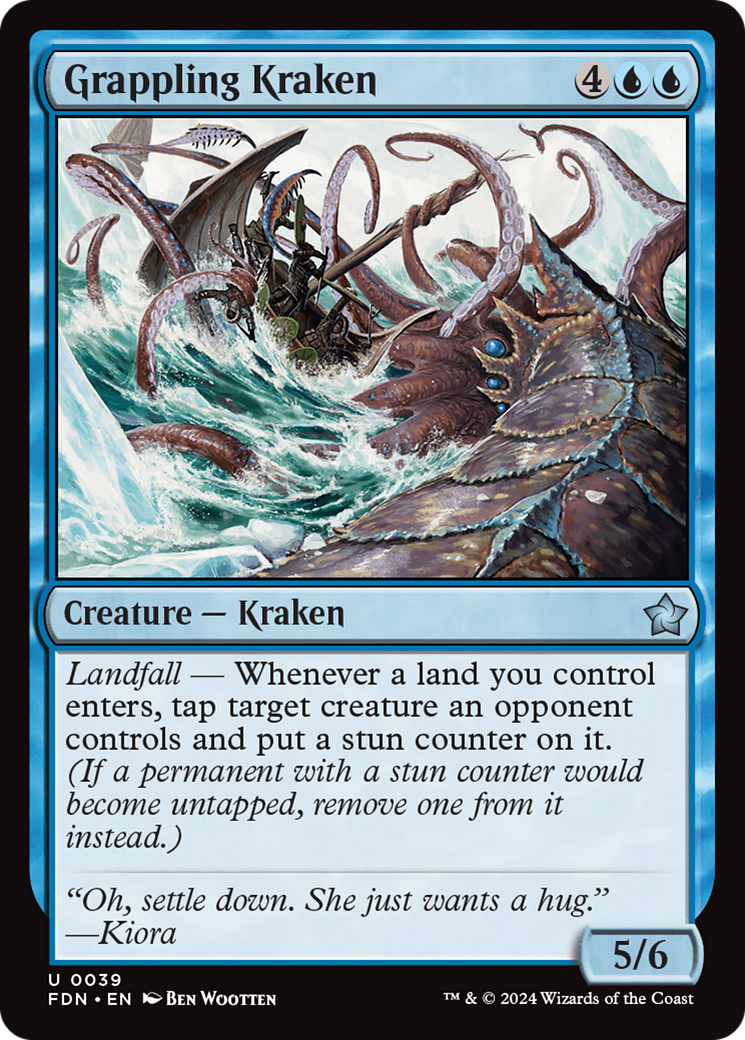 Grappling Kraken (039) Foil - Foundations