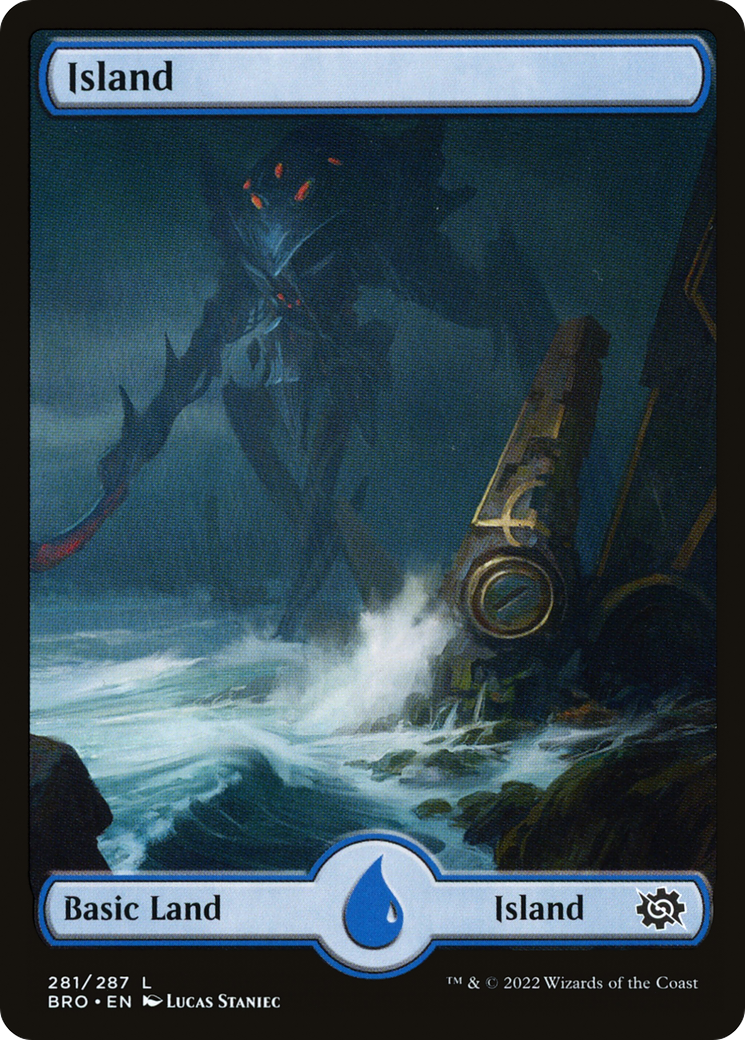 Island – Full Art (281) Foil - The Brothers' War