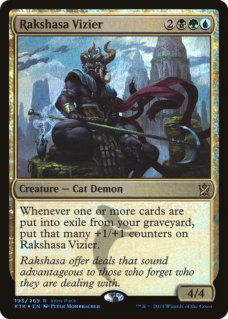 Rakshasa Vizier (193) Foil - Khans of Tarkir Promos