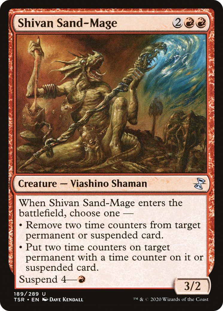 Shivan Sand-Mage (189) Foil - Time Spiral Remastered
