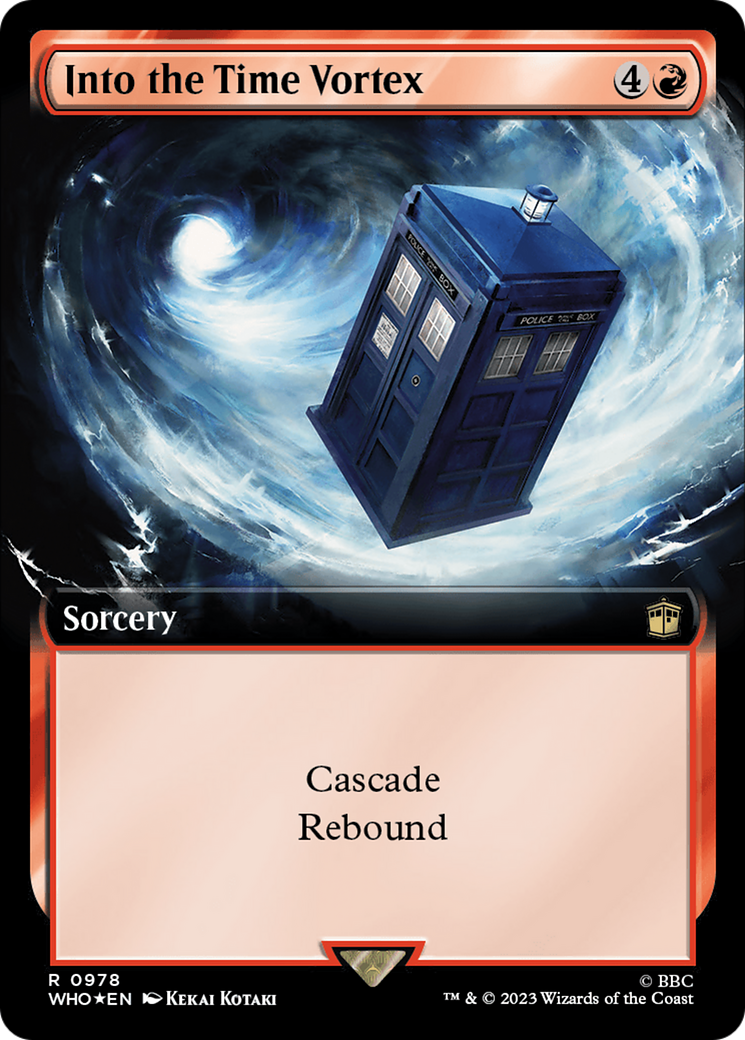 Into the Time Vortex (Extended Art) (978) Foil - Doctor Who