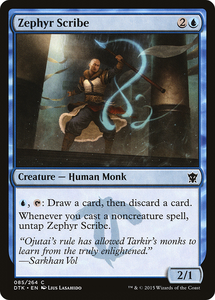 Zephyr Scribe (085) Foil - Dragons of Tarkir