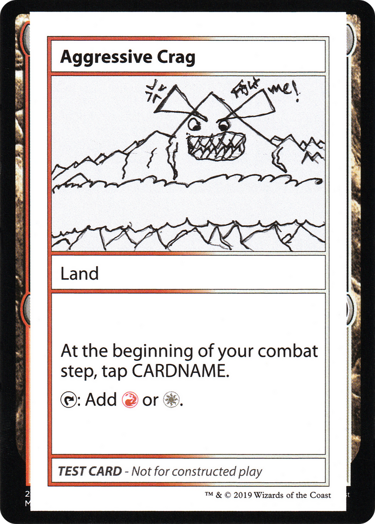 Aggressive Crag (112) - Mystery Booster Playtest Cards 2021