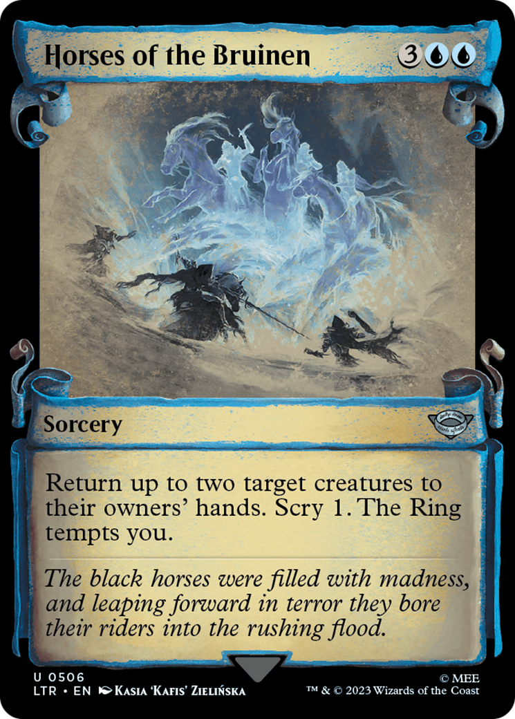 Horses of the Bruinen (Showcase) (506) Foil - The Lord of the Rings: Tales of Middle-earth