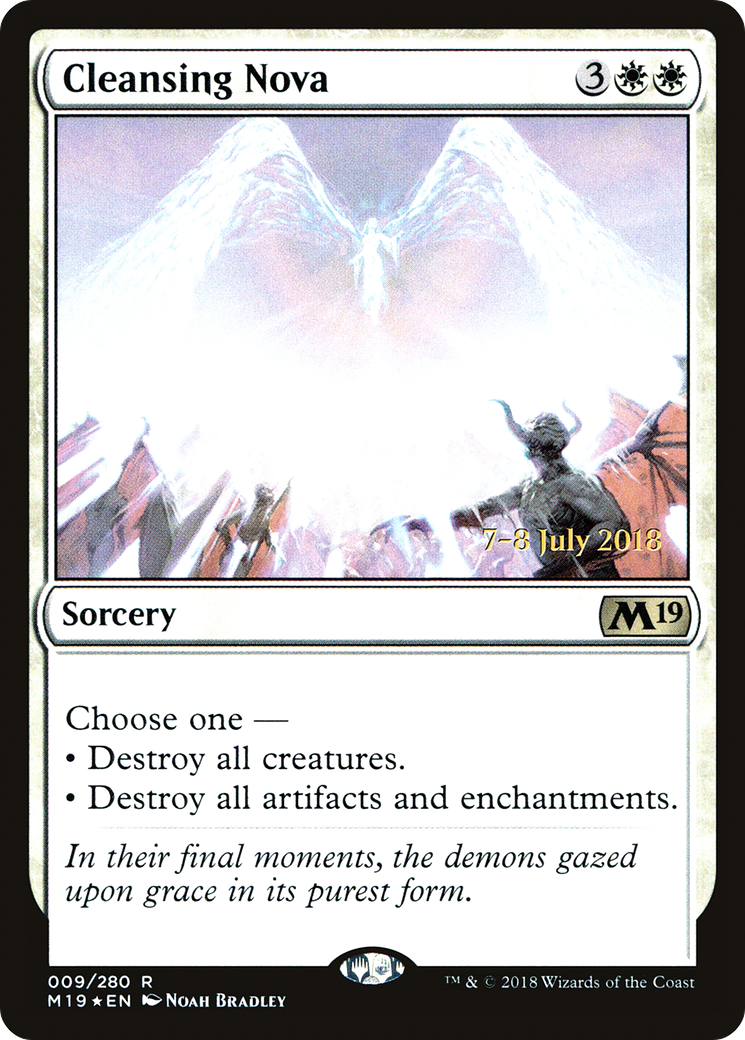 Cleansing Nova (009) Foil - Core Set 2019 Promos
