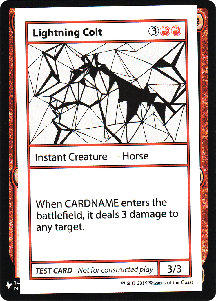 Lightning Colt (057) - Mystery Booster Playtest Cards 2019