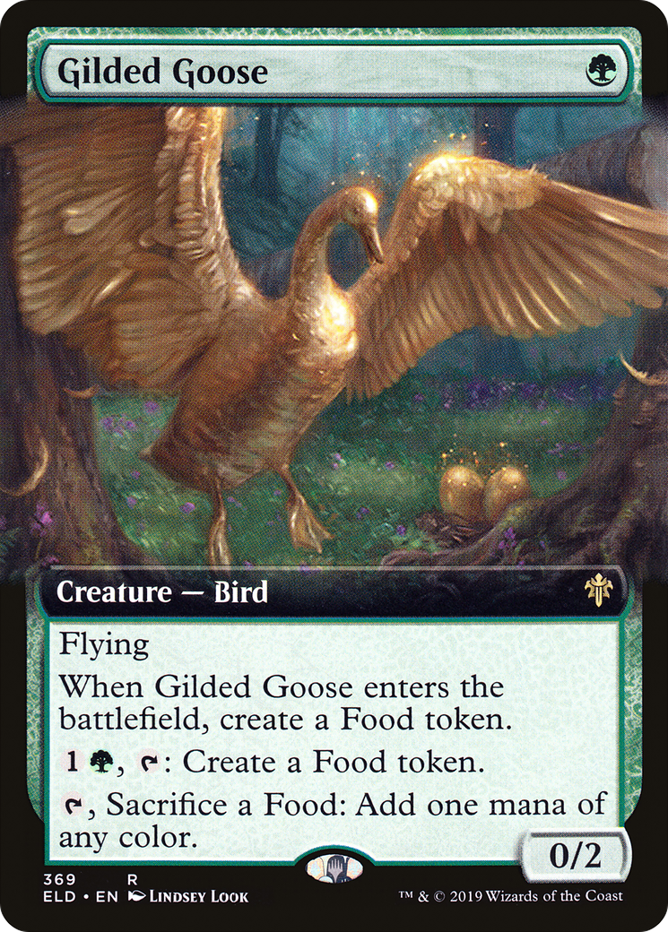 Gilded Goose (Extended Art) (369) - Throne of Eldraine