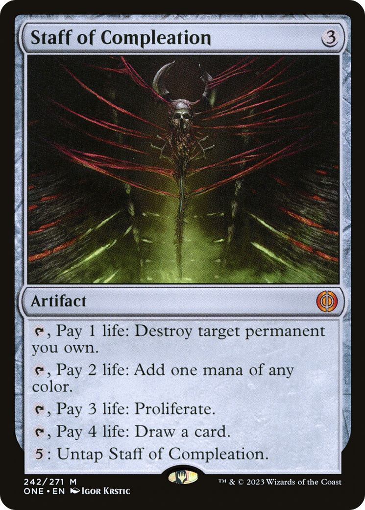 Staff of Compleation (242) - Phyrexia: All Will Be One