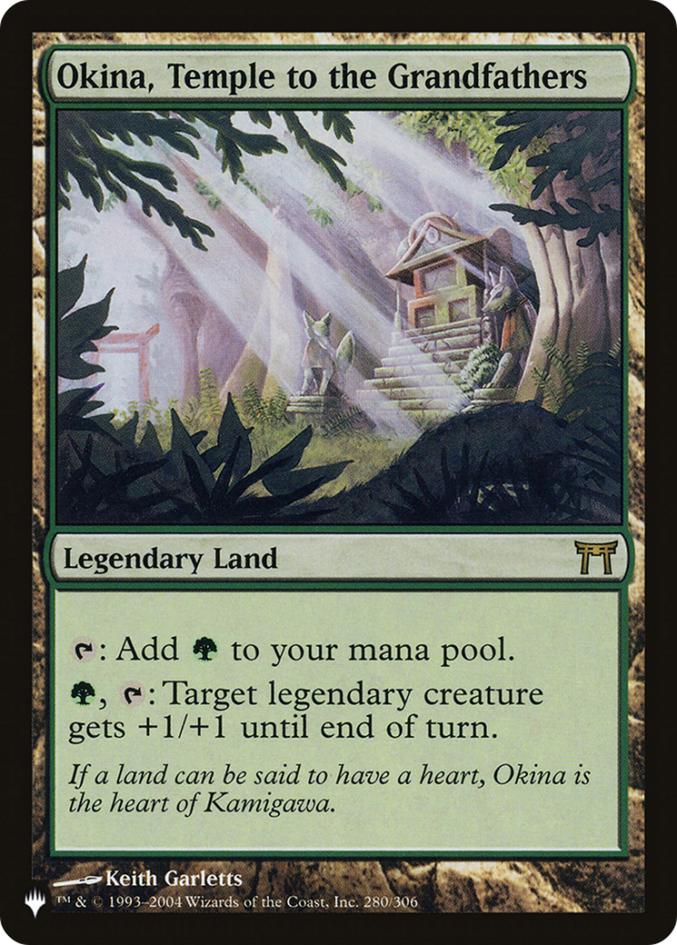 Okina, Temple to the Grandfathers (280/306) - The List