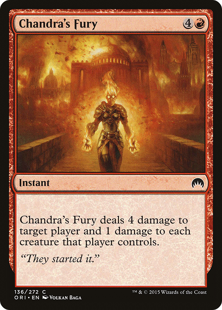 Chandra's Fury (136) Foil - Magic Origins