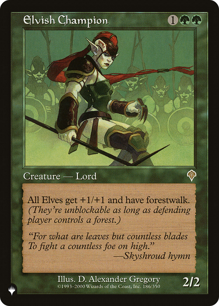 Elvish Champion (Retro) (INV-186) - The List
