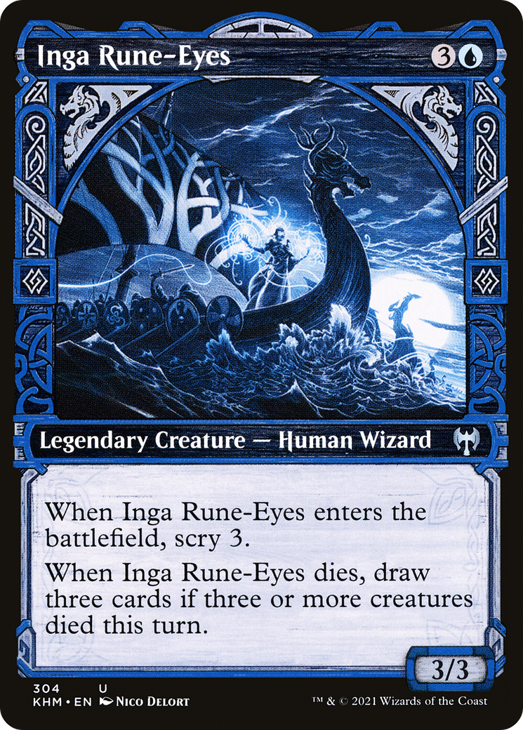 Inga Rune-Eyes (Showcase) (304) Foil - Kaldheim
