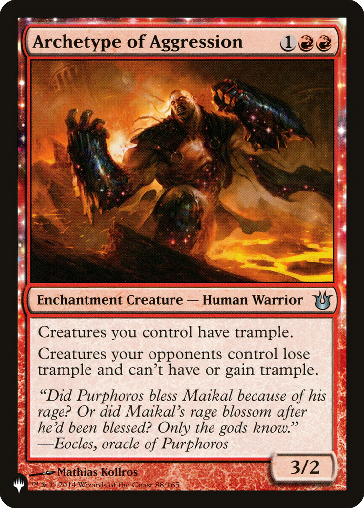 Archetype of Aggression (BNG-88) - The List