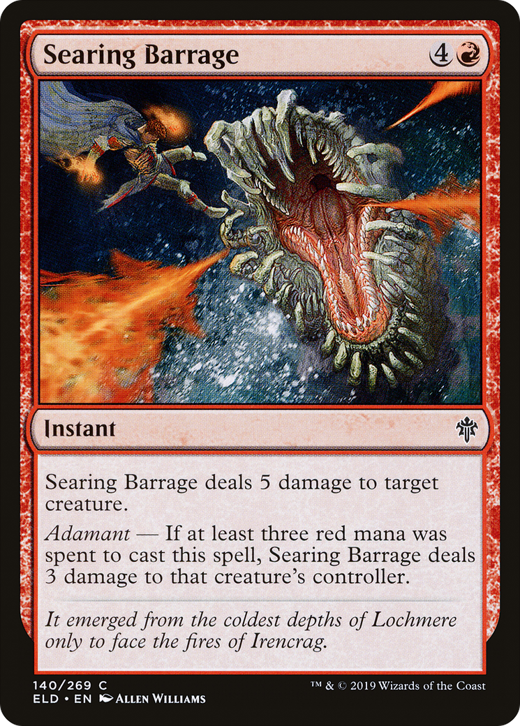 Searing Barrage (140) - Throne of Eldraine
