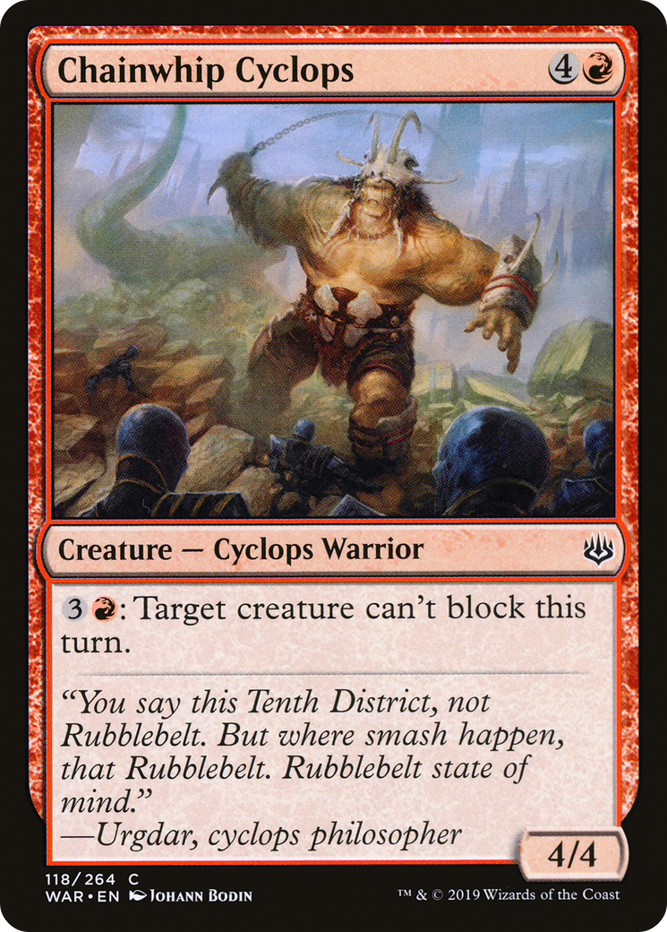 Chainwhip Cyclops (118) Foil - War of the Spark