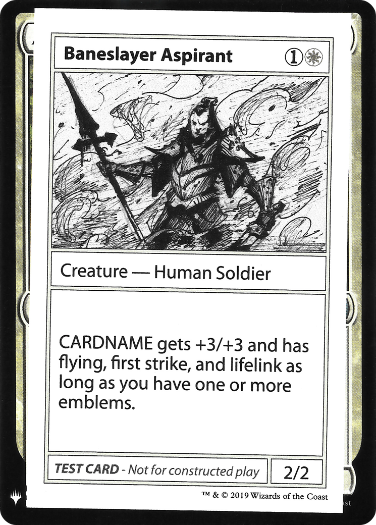 Baneslayer Aspirant (003) - Mystery Booster Playtest Cards 2019