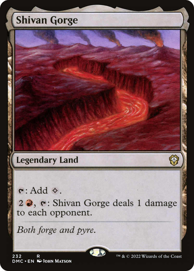 Shivan Gorge (232) - Dominaria United Commander